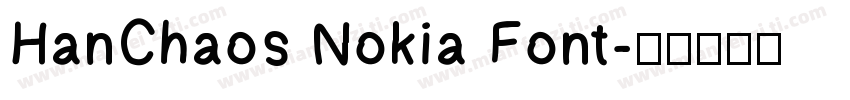 HanChaos Nokia Font字体转换